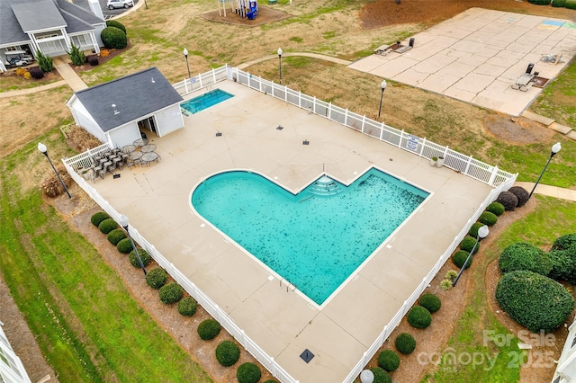 view of pool