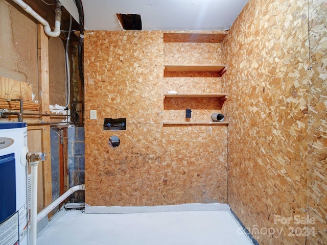 bathroom with water heater