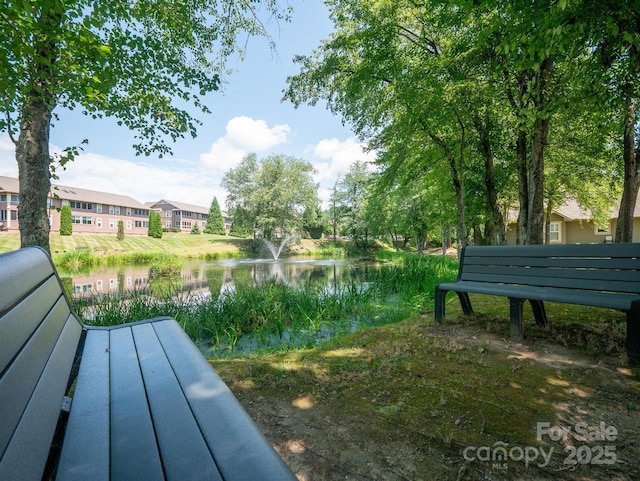 view of home's community featuring a water view