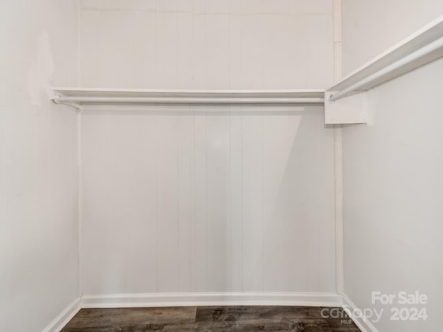 spacious closet with wood-type flooring