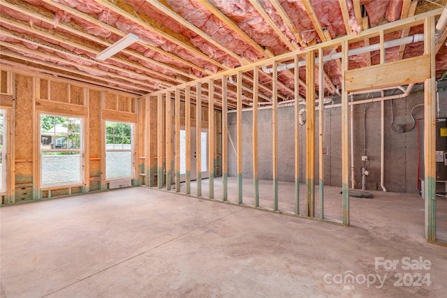 miscellaneous room with concrete flooring