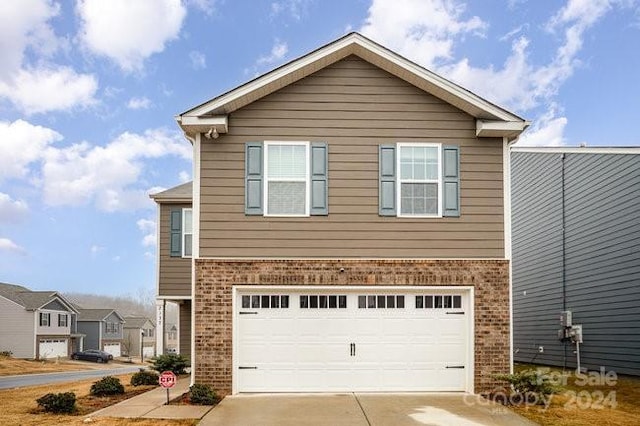 view of front of house featuring a garage