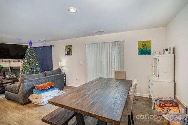 dining room featuring hardwood / wood-style floors