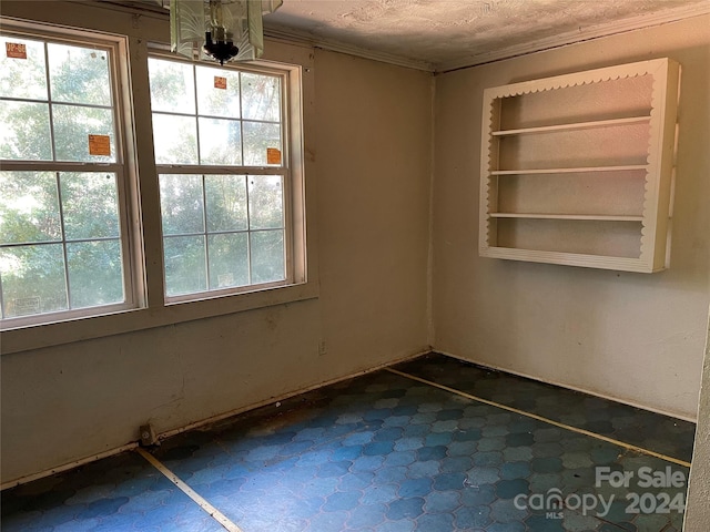 empty room with ornamental molding