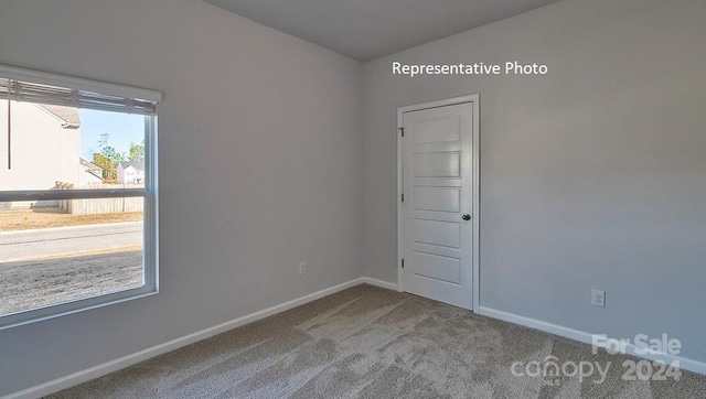 view of carpeted empty room