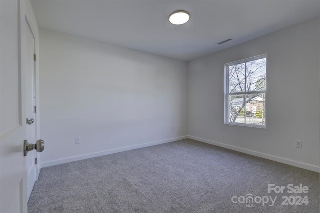 view of carpeted empty room