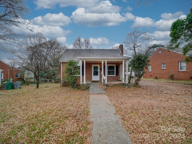 bungalow-style home with covered porch