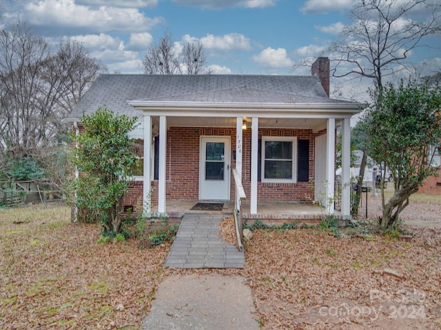 bungalow-style house with a porch