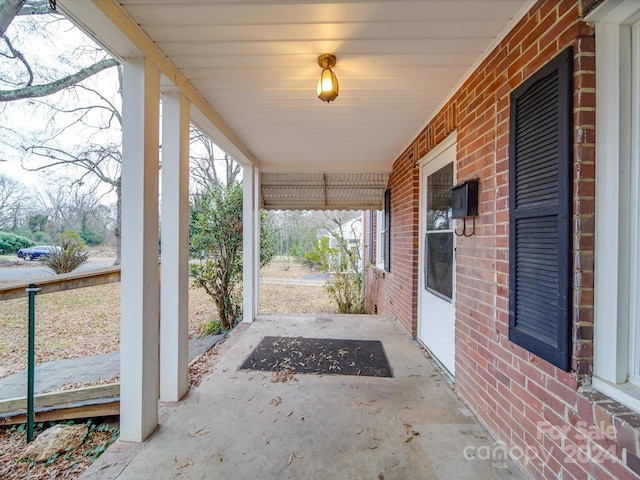 view of patio with covered porch