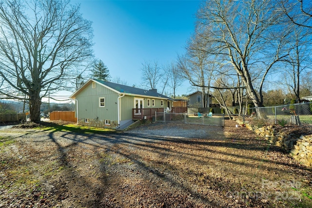 view of side of property