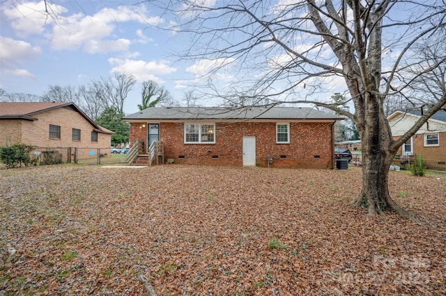 view of back of property