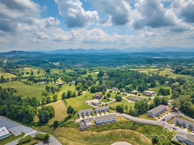 aerial view featuring a mountain view