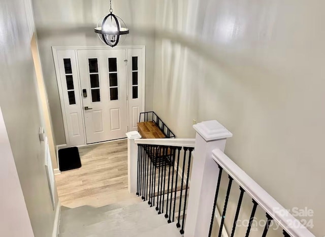 entryway featuring light hardwood / wood-style flooring