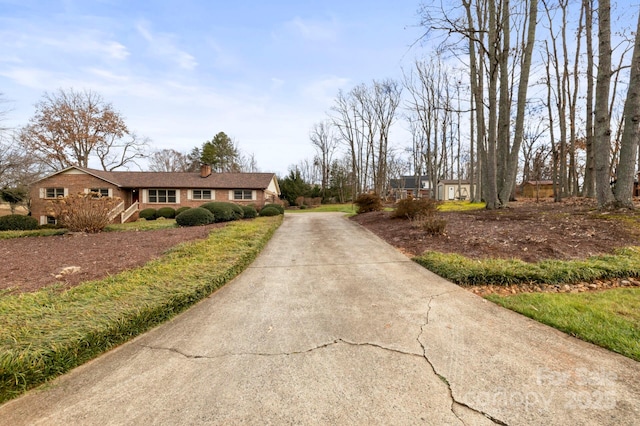 view of street with driveway