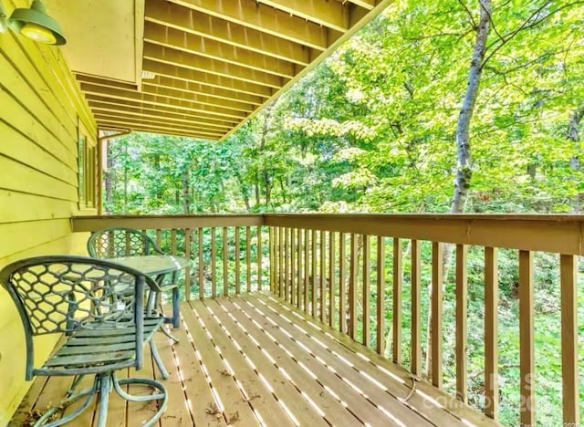 view of wooden terrace