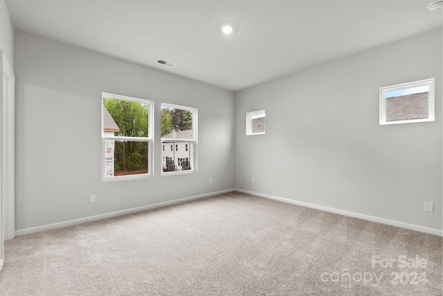 view of carpeted empty room