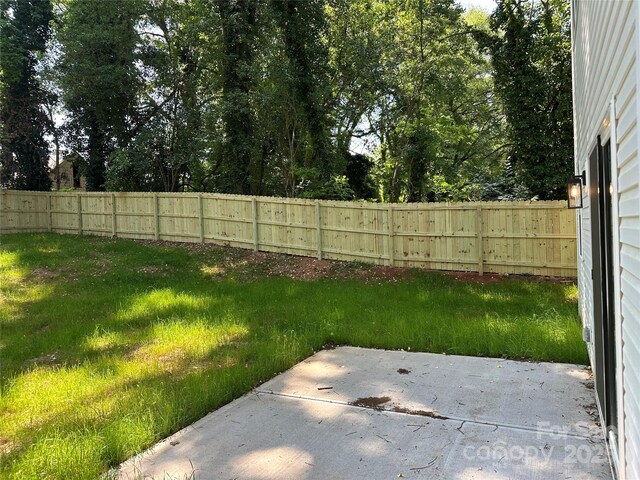 211 Chestnut St, Shelby, NC 28150 - view of yard featuring a patio and a fenced backyard