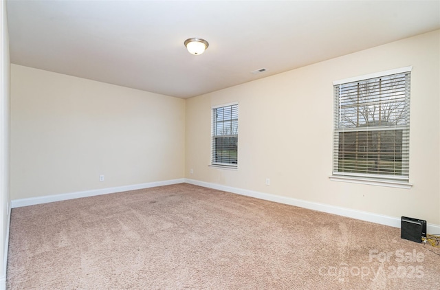 view of carpeted empty room