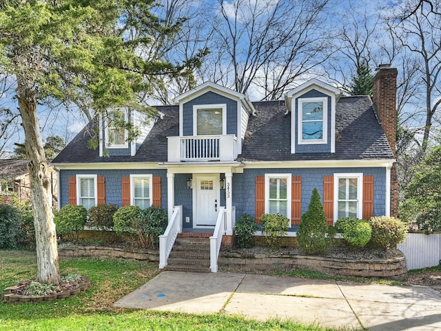 view of cape cod-style house