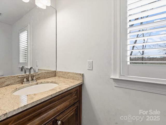 bathroom with vanity