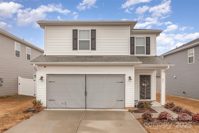 front facade featuring a garage