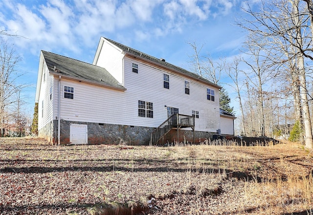 view of rear view of property