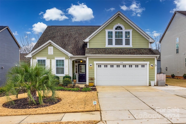 view of front of house featuring a garage