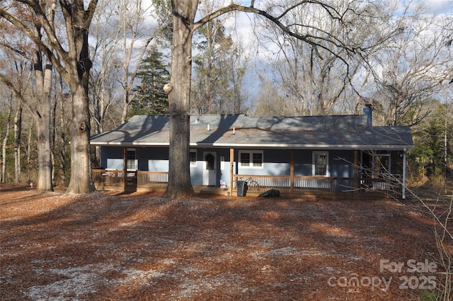 view of ranch-style home