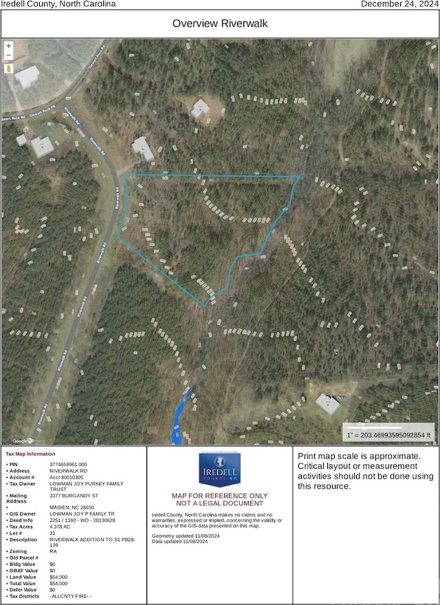 0000 Riverwalk Rd, Stony Point NC, 28678 land for sale