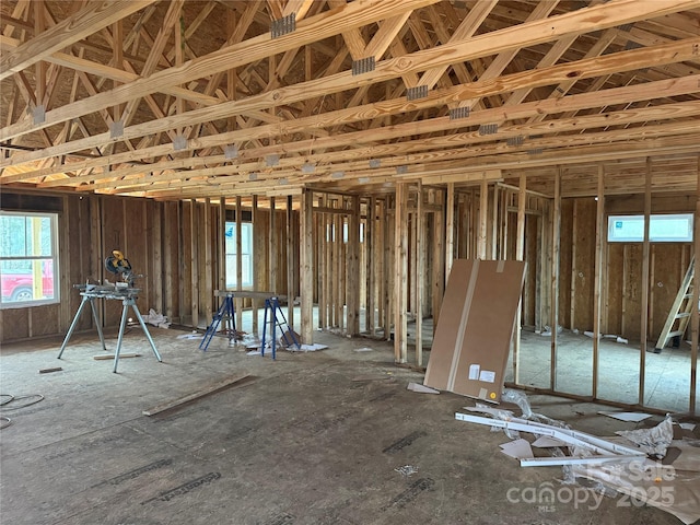 miscellaneous room featuring a wealth of natural light