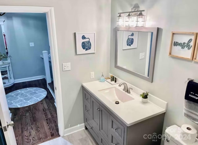 bathroom with vanity