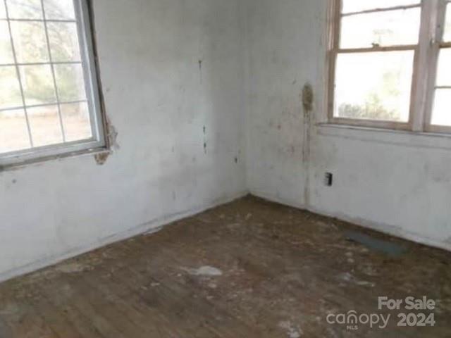 unfurnished room featuring a wealth of natural light