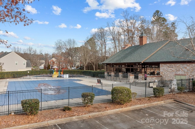 view of pool with a patio area