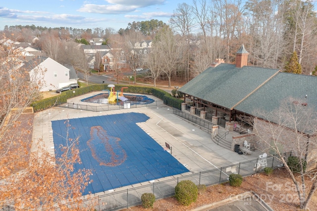 view of pool with a patio area