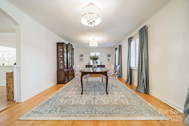 office space featuring hardwood / wood-style flooring