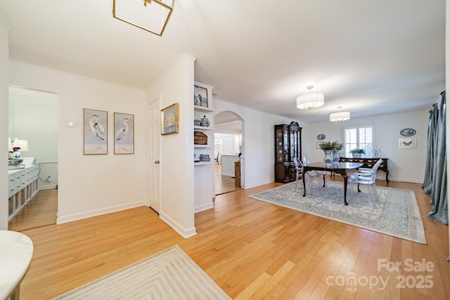 dining space featuring hardwood / wood-style floors