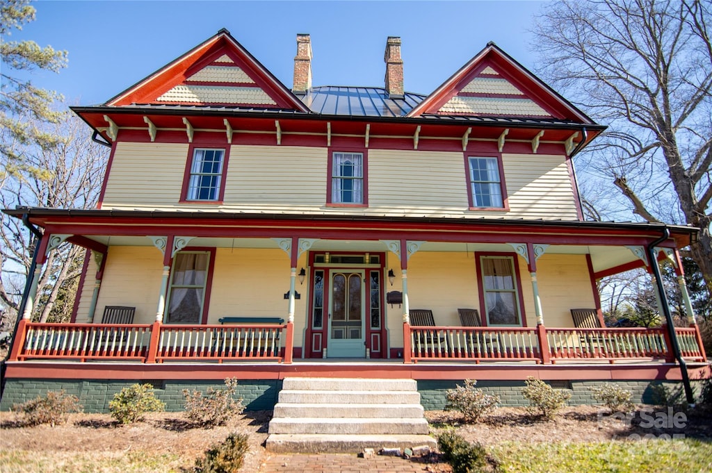 victorian home with a porch