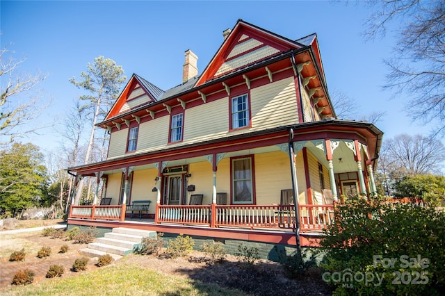 victorian house with a porch