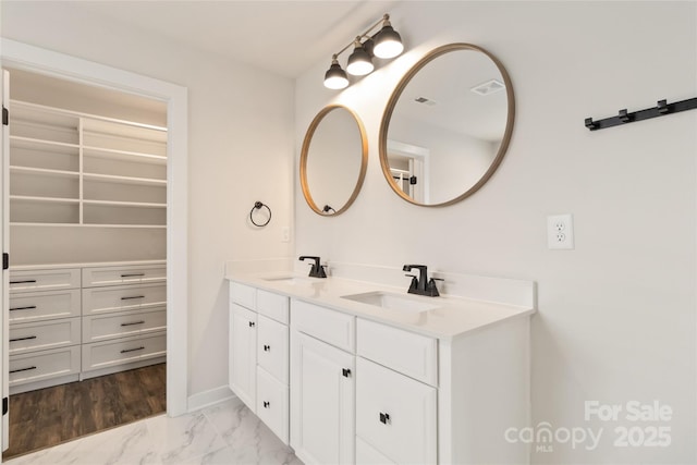 bathroom with vanity