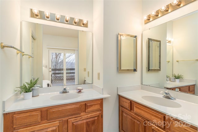 bathroom with vanity