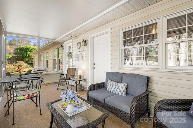 view of sunroom / solarium