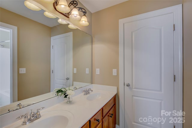 bathroom featuring vanity