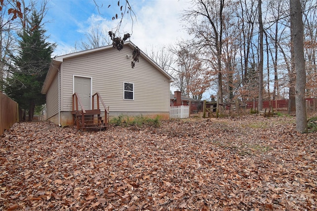 view of rear view of property