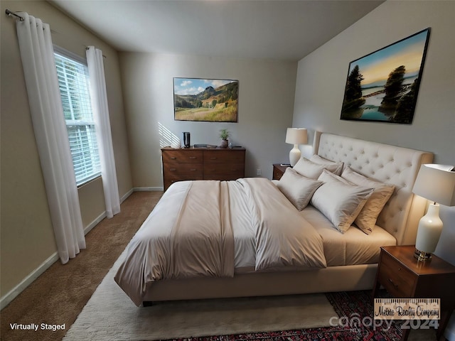 bedroom with carpet flooring