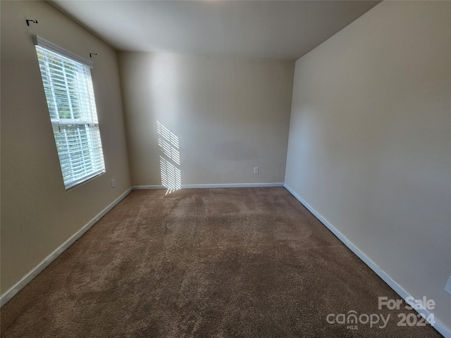 spare room featuring carpet flooring