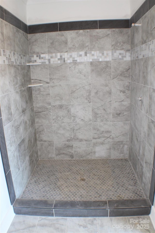 full bathroom with a tile shower