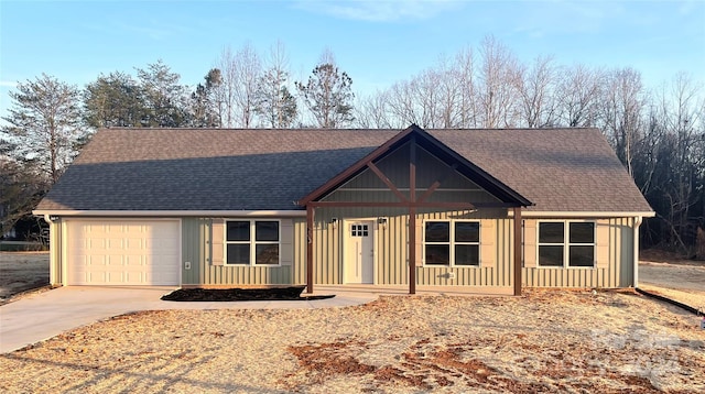 ranch-style house with a garage