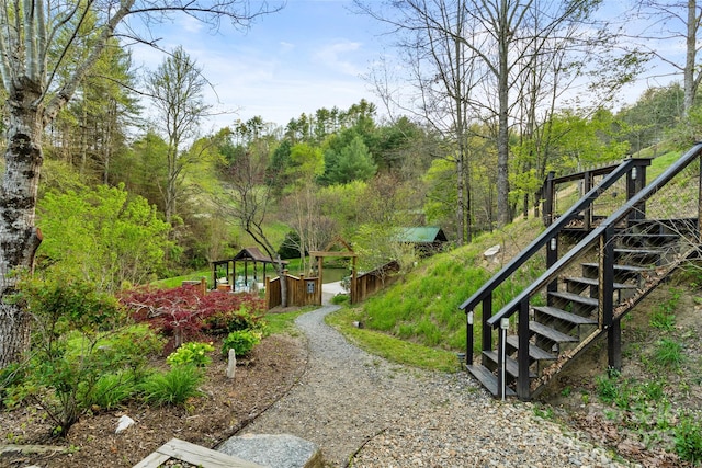 view of yard featuring a water view