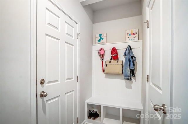 view of mudroom