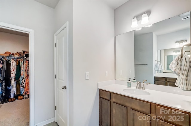 bathroom featuring vanity